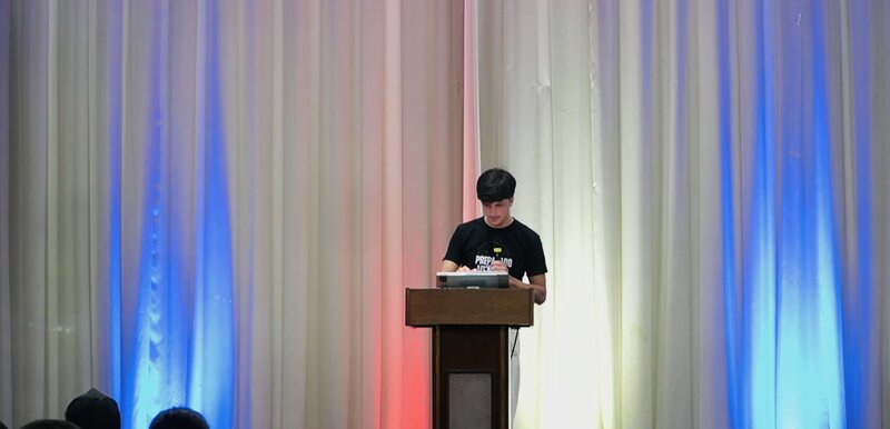 Diogo no palco